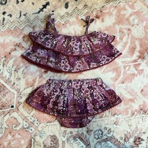 Kate Quinn sunsuit diaper set